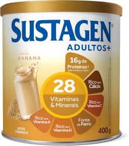 Sustagen Adultos Complemento Alimentar Sabor Banana - Lata 400g