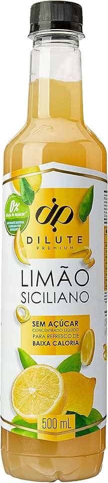 Dilute Xarope Limão S/ Açúcar Sabor Limão 500 Ml