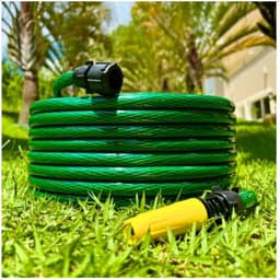 Mangueira de Jardim Reforçada com Esguicho e Conectores Anti-Dobra 10mts 20mts 30 mts 35mts e 50 metros (10 mts)
