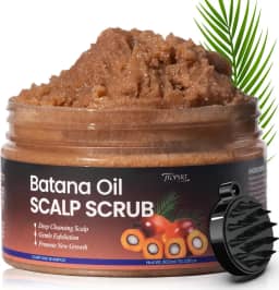 Batana Oil Scalp Scrub: Shampoo 2 em 1 para alívio de coceira no couro cabeludo 2 em 1, esfoliante para mulheres e homens, 300 ml