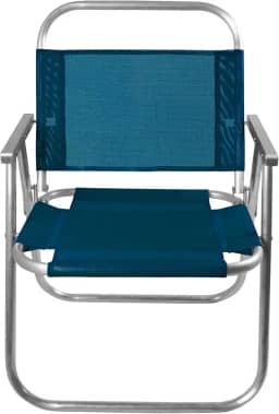CADEIRA DE PRAIA SENTAR REFORÇADA 150KG (AZUL MARINHO)