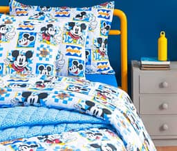 Edredom Solteiro Infantil 1 Peça Encanto 100% Algodão (Mickey Perspective)