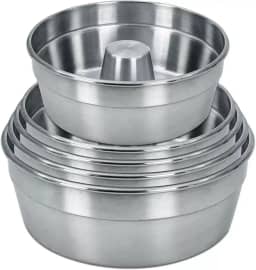 Jogo Com 5 Assadeiras Forma Para Bolo Pudim Sobremesa Nº 14-16-18-20-22