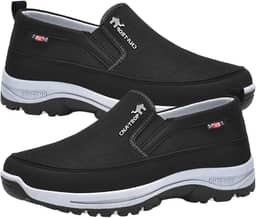 Tênis Ortopédicos Mens, Sapatos masculinos sem cadarço com arco, Tênis respiráveis para esportes ao ar livre, caminhadas, caminhadas Shrigm