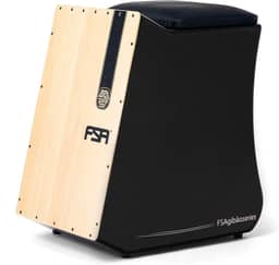 Cajon FSA Instrumento de Percussão Profissional Feito à Mão - Graves Profundos, Som de Caixa Nítido, Madeira Brasileira, Design Ergonômico de Inclinação FGB6501 PRETO