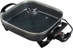 Agratto Panela eletrica Mangiare APEQ01l-01 preta quadrada 30cm 1500W 127V