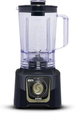 Liquidificador Arno Powermax Autolock 1400W LN82, Cinza Chumbo, com 6 Lâminas Powelix Pro, Tecnologia Anti Vazamento, Comfort Control e Limpeza Fácil, 220V