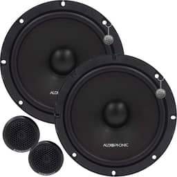 Kit 2 Vias Alto Falante 6,5" Pol Cone de Celulose Tweeter de Seda 4 Ohms Audiophonic - KN 650