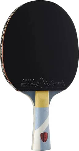 JOOLA Omega Strata - Raquete de tênis de mesa com alça rodada - Raquete de ping pong de nível de torneio com borracha de tênis de mesa Vizon - projetada para spin