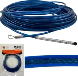 Guia Passa Fio Profissional com Alma de Aço – Sonda para Puxar Fios 15 Metros