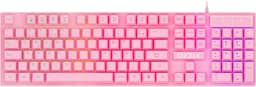 Teclado Gamer Rosa RGB LED Profissional ABNT2 Semi-Mecânico Ergonômico Fofinho Feminino Presente Precision Ozzix