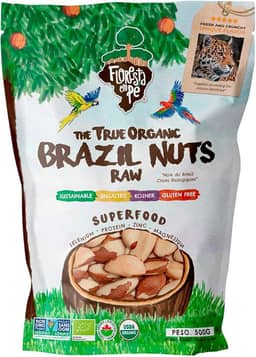 Castanha-do-Pará 500g Inteira – Fonte de Proteína Vegetal e Selênio – Vegana, Kosher, Sem Glúten, Sem Conservantes – Floresta em Pé