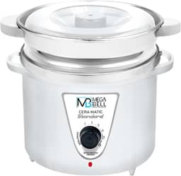 Mega Bell, Panela aquecedora de cera para depilação, Termocera, Cera-Matic Standard, Com refil, Bivolt, 900g, Branca