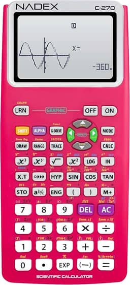 Calculadora científica com funções gráficas para estudantes universitários e secundários, engenharia, matemática avançada, cálculo, álgebra, geometria, trigonometria, estatística, física, química -