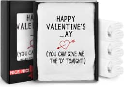 Presentes de Dia dos Namorados para ele, presentes de aniversário para ele namorado, marido, ideias de presentes, toalhas de banho românticas (Dia dos Namorados engraçados)