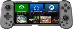 Controle de telefone sem fio para iPhone/Android, controle de jogo móvel com joystick Hall, adequado para jogos Xbox Cloud, PS Remote Play, Steam Link, Call of Duty e mais - cinza