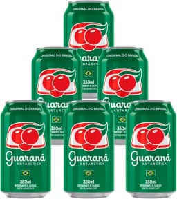Refrigerante Guaraná Antarctica Lata 350ml 6 Unidades