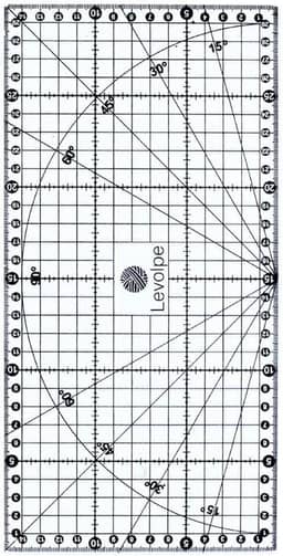 Régua 15x30 Cm Milimetrada Patchwork Artesanato