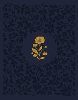 Bíblia ACF com espaço para anotações, Couro-soft azul com flores em baixo relevo, Leitura Perfeita