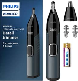Norelco Philips Aparador de nariz 3000, para nariz, orelhas, sobrancelhas, NT3600/62