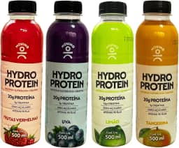 Kit com 4 Garrafas de Hydro Protein Proteína + Eletrólitos + Creatina Sabores Sortidos de 500mL cada - Moving