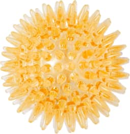 JAMBO PET Bolinha Para Cachorro Com Espinhos Macios Pequena Com Som Ideal Para Atividade Física, Facilita A Limpeza Dental E Fortalecimento Da Gengiva, Diversas Cores (Laranja)
