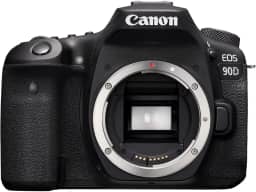 Canon Câmera Dslr [Eos 90D] Com Wi-Fi Embutido, Bluetooth, Digic 8 Image Processor, Vídeo 4K, Dual Pixel Cmos Af E Tela LCD De 3,0 Polegadas Touch Touch, [Apenas Do Corpo], Preto