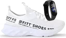 Tênis Meia Masculino Fit Esportivo Leve De Caminhada Para Academia Confortável + Relógio