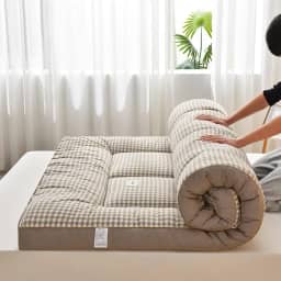 Colchão Japonês de Enrolar Futon Macio Dobrável Tapete de Tatame Grosso Tapete de Dormir Colchão de Cama de Massagem Tailandesa Fácil de Armazenar Respirável para Sofá