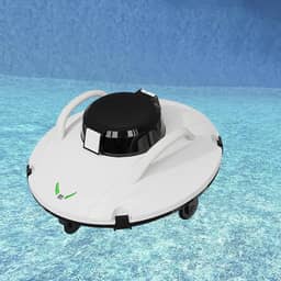 Aspirador de piscina sem fio para piscinas subterrâneas com sistema de navegação inteligente, tempo de limpeza de 110 minutos, estacionamento próprio, IPX8 à prova d'água