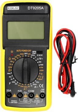 Multímetro Digital com Capacímetro Emborrachado e Bip DT9205A