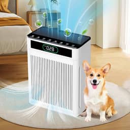 Purificadores de ar para casa grande sala de até 2000 pés², purificador de ar HEPA com filtro lavável, modo automático, temporizador, exibição de qualidade do ar, limpador de ar silencioso para