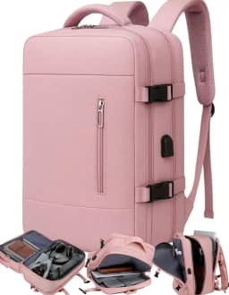 Mochila, Feminina, Masculina, Viagem, Expansível, Notebook, Mala Mão, Impermeável, Academia, Grande, Preta, Cinza, Rosa, Compacta, Academia, Executiva, Compacta