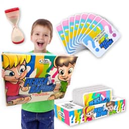 Jogo Pensa rapido jogos de tabuleiro e cartas infantil educativo pedagógico escolar quiz de perguntas brinquedo educacional presente para menino e menina crianças 8 anos brinquedos infantis