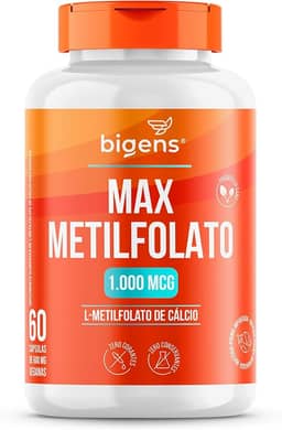Biogens Max Metilfolato, Ácido Fólico Ativo, 60 Cápsulas