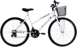 Bicicleta de Passeio Saidx Bike Feminina, Aro 26 de 18 Marchas, Freio V Brake