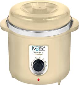 Mega Bell, Panela aquecedora de cera para depilação, Termocera, Cera-Matic Júnior, Sem refil, Bivolt, 400g, Beje