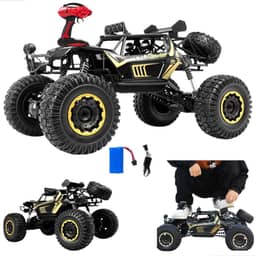 Carrinho Controle Remoto Rc 4X4 Jipe Rock Crawler 1:8 Gigante