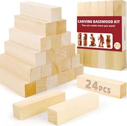 Blocos de entalhe de madeira de basswood para entalhar madeira para esculpir madeira