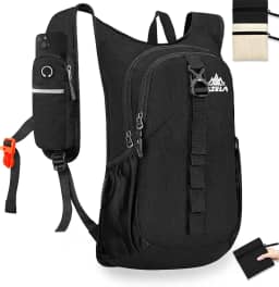 Mochila pequena de 15 L, dobrável, ultraleve, trekking, acampamento, atividades ao ar livre, para mulheres e homens