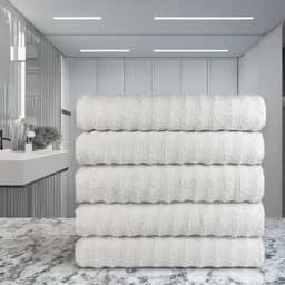 Kit Com 5 Toalhas Banhão Gigante Grossa para Hotel: Conforto e Luxo ao Seu Alcance!