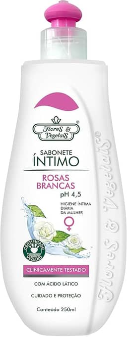 Flores e Vegetais Sabonete Liq Intimo Rosas 250Ml E Vegetais