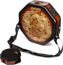 Tambor cajon portátil com captador embutido, tambor de viagem para apresentação de palco, volume ajustável, cajon elétrico acústico para músicos com bolsa de transporte