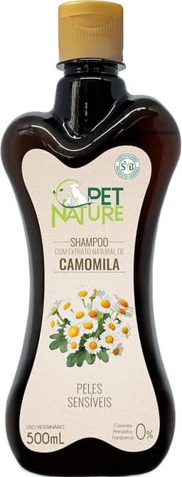 Shampoo Pet Nature Peles Sensiveis Para Cães E Gatos 500Ml