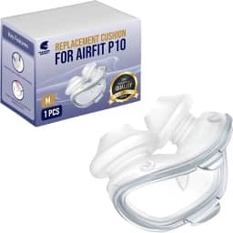 Generic Almofada Nasal Airfit P10 (Média), Máscara Cpap De Silicone Macio Com Estrutura Tubular - Leve Para Um Sono Melhor