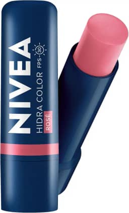 NIVEA Hidratante Labial Hidra Color Rosé 4,8g - Combinação de cor intensa com o cuidado confiável.