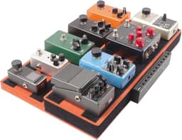 Asixxsix Placa de Pedal de Guitarra, Pedaleira Portátil Antiderrapante de Material EVA Com Design Oco Oculto para Pedais de 6 a 10 Efeitos, Pedaleira de Guitarra Leve para Músicos