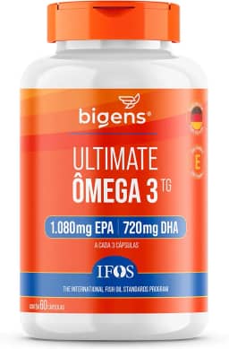 Ultimate Ômega 3 TG, Selo IFOS, 1.080mg EPA + 720mg DHA, 60 caps, Bigens (Unidade)