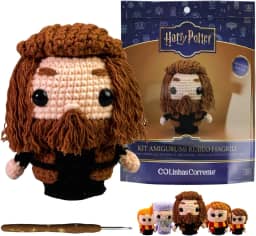 Kit Amigurumi Harry Potter Oficial Corrente | Coleção Completa com Fios, Agulha Personalizada e Receita via QR Code (Rúbeo Hagrid)