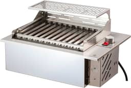 Churrasqueira Elétrica De Embutir em Bancada 3300w Inox 304 Mod FIT 49X36cm 220v
